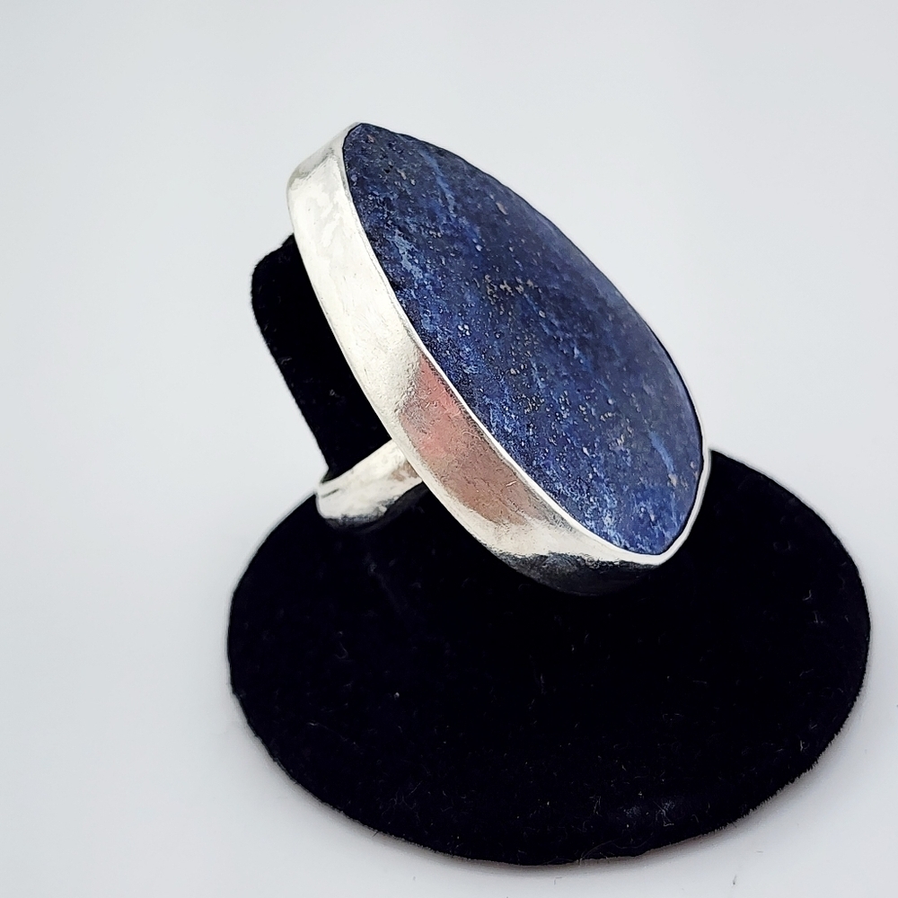 LAPIS LAZULI HANDMADE RING Sz 7 - Picture 11 of 12